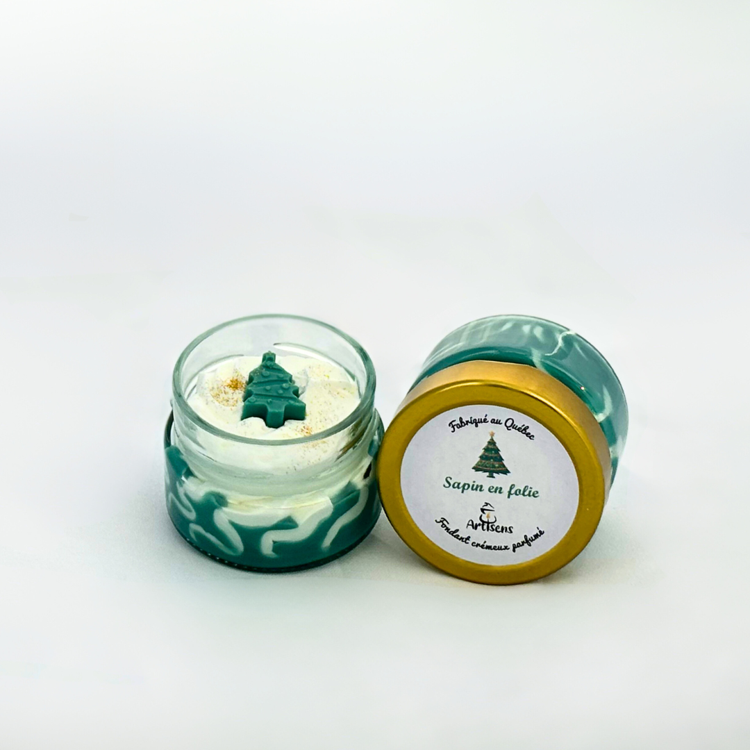 Fondant crémeux parfumé - Sapin en folie