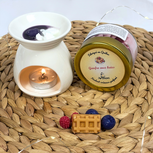 Fondant crémeux parfumé - Gaufre aux baies