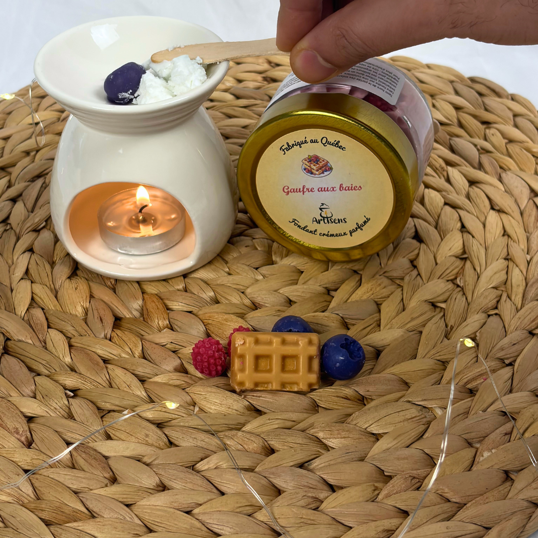 Fondant crémeux parfumé - Gaufre aux baies