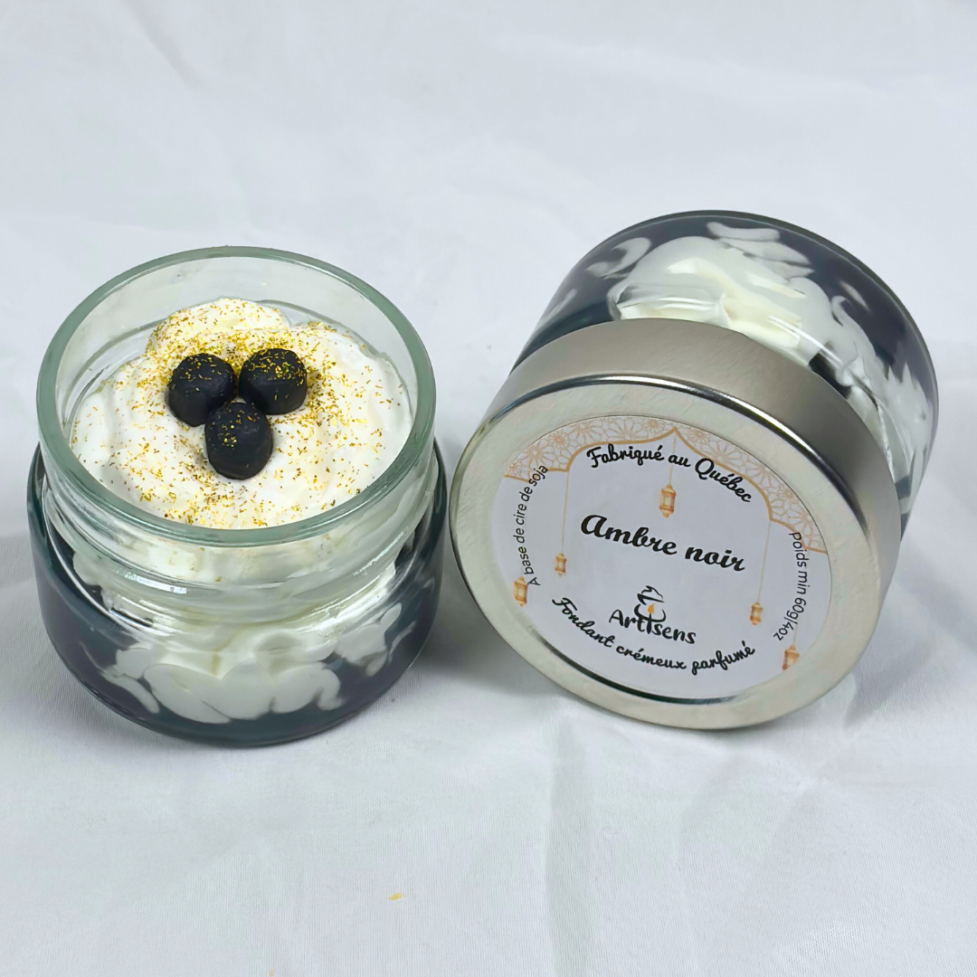 Fondant crémeux parfumé - Ambre noir